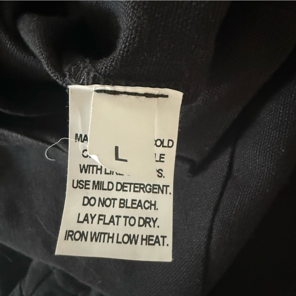 Hackwith Design house Los Angeles Black natural jumpsuit size L - Picture 13 of 13